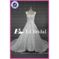 ED Bridal Elegant Lace Appliques Bow Belt Lace Up Ball Gown Satin Wedding Dress China